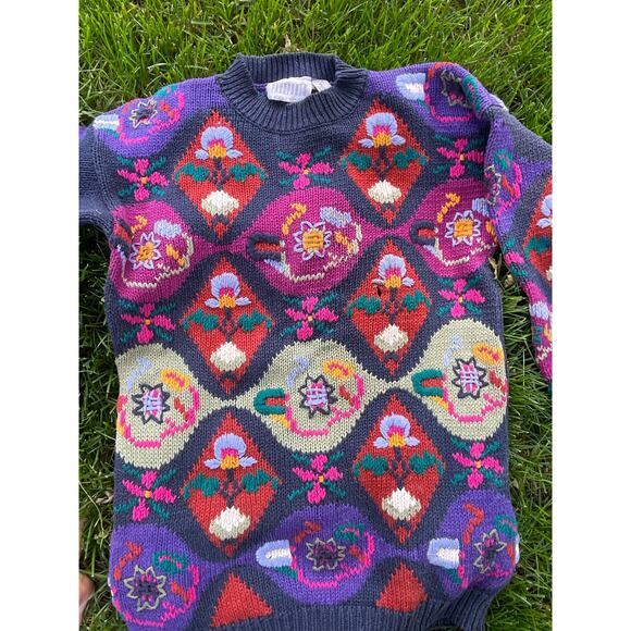 vintage Pier 1 Imports Passport Sweater Size Small - Picture 13 of 16